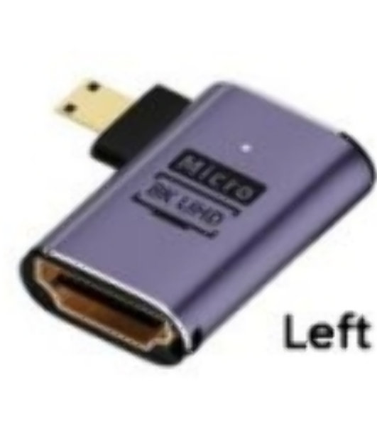 Переходник micro HDMI на HDMI влево