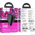 Сетевое зарядное устройство Hoco 30Вт, 3А, QC3.0/PD, 1хUSB, 1хType-C, CS23A, черный, коробка, фото7