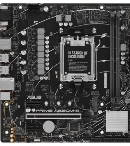 Материнская плата ASUS PRIME A620M-E-CSM, AM5, AMD A620, 2xDDR5, 4xSATA, 1xM.2, 1xPCI-E 4.0 x16, 1xPCI-E x1, 1xDisplayPort, 1xHDMI, 1xVGA, 1x 1Gb LAN, 4xUSB-A 3.2 Gen 1, 4xUSB-A 2.0, 3x3.5 мм, 7.1, Micro-ATX