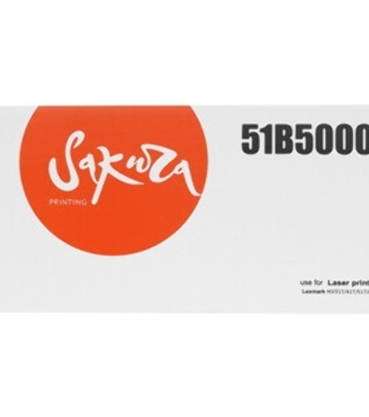 Картридж Sakura 51B5000 для Lexmark, черный, 2500 к.