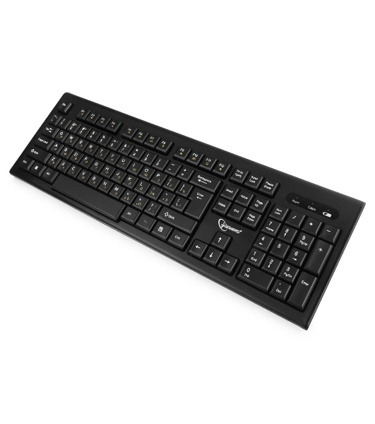 Комплект клавиатура+мышь Gembird KBS-8002 беспроводной, USB, 1000 DPI, чёрный