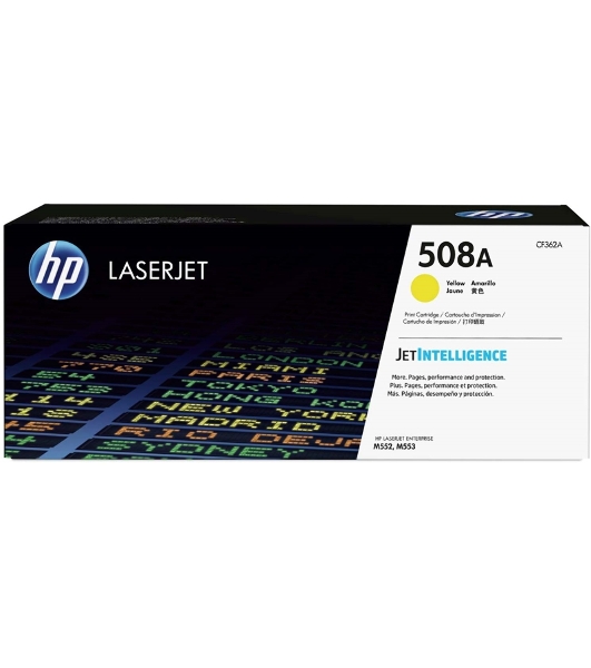 Картридж лазерный HP CF362A 508A, желтый для Color LaserJet M552/M553 5000 стр.