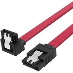Кабель Vention SATA 3 M/SATA 3 M угол 90 с защелками, красный - 0.5 м KDDRD, фото 1