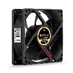Вентилятор для корпуса ExeGate ExtraSilent ES08025SM черный, 80 мм, 2100 об/мин, 21 дБ, 3 pin, фото 1