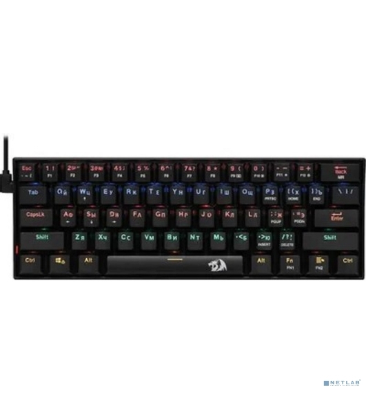 Клавиатура проводная Defender Redragon Lakshmi, USB, черный