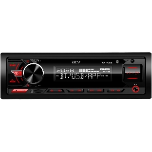 Автомагнитола ACV AVS-932BR, 1 DIN, Bluetooth, USB Type-A, AUX, пульт ДУ