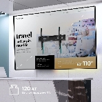 Кронштейн для телевизора ONKRON UT12 черный 60'-110' макс.120кг настенный наклон, фото16