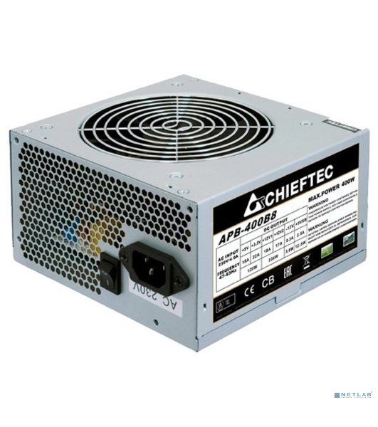 Блок питания Chieftec APB-400B8, 400Вт, 120мм, серебро