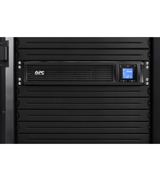 Источник бесперебойного питания APC Smart-UPS C 1000VA/600W, 2U RackMount, 230V, Line-Interactive, LCD, 1 year warranty(REP. SMC1000I-2U)