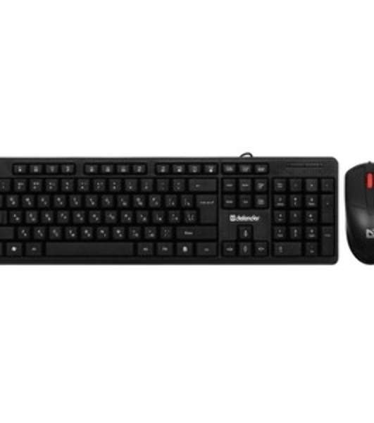 Комплект клавиатура+мышь Defender Line C-511 проводной, USB, 1000 DPI, чёрный