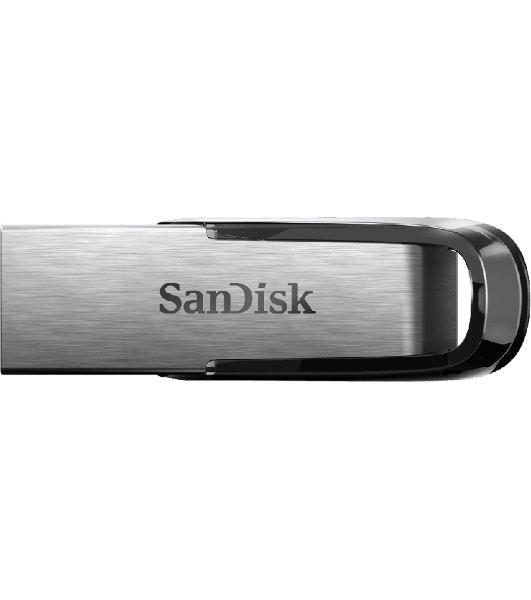 Флешка USB Sandisk CZ73 Cruzer Ultra Flair (SDCZ73-032G-G46), 32Gb, USB 3.0, R/W 150/45, серебристый/черный