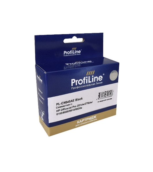 Картридж струйный ProfiLine PL-CN045AE №950XL для принтеров HP OfficeJet Pro 251dw/276dw/8100/8600/8610/8620e Black