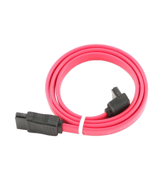 Кабель интерфейсный SATA Cablexpert CC-SATADATA90-N, Sata3 7pin/7pin угловой, медн.проводник, 50 см, пакет