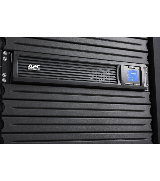 Источник бесперебойного питания APC Smart-UPS C 1000VA/600W, 2U RackMount, 230V, Line-Interactive, LCD, 1 year warranty(REP. SMC1000I-2U)