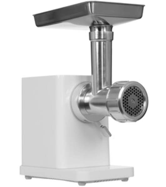 Мясорубка электрическая Haier HG-700 белый, 1900 Вт, 3.0 кг/мин, реверс, защита от перегрузки, металлический лоток, насадки - 5