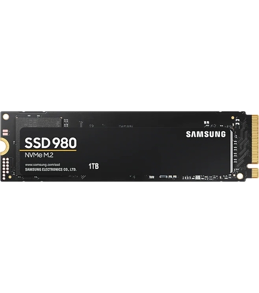 Накопитель SSD Samsung 980, 1000Gb, PCIe 3.0 x4, M.2 2280, NVMe, R/W 3500/3000