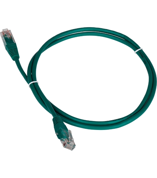 Патч-корд LANMASTER TWT UTP cat.5e, с заливными колпачками, 1.5 м, зеленый