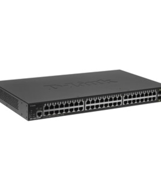 Коммутатор D-Link DGS-1250-52XMP/A1A, 48×1 Гбит/с + 4×10 Гбит/с SFP+, управляемый