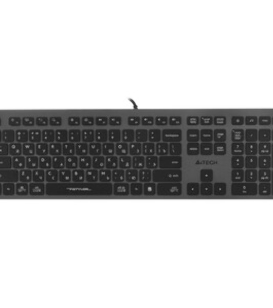 Клавиатура A4Tech Fstyler FX60H проводная, USB Type-A, серый