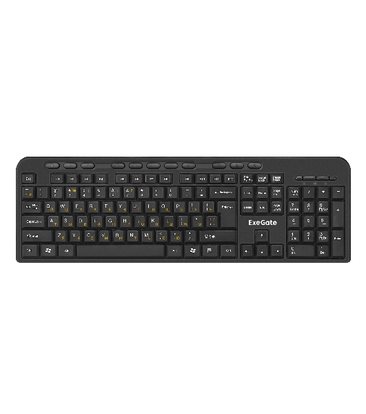 Комплект клавиатура+мышь ExeGate Professional Standard Combo MK240 беспроводной, USB, 1200 DPI, чёрный