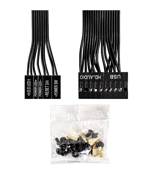 Компьютерный корпус Miditower ExeGate AA-443-AA450 (ATX, AA450 8 см, 2хUSB+HD Audio, черный)