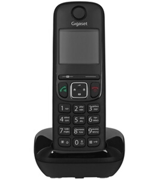 Дополнительная трубка Dect Gigaset AS690HX черный для AS690