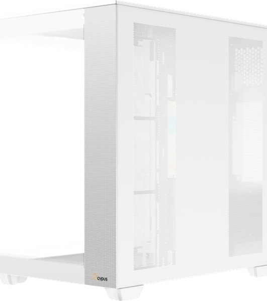 Корпус Ocypus Delta C74 ARGB White, Midi-Tower, белый, 2 x 120 мм