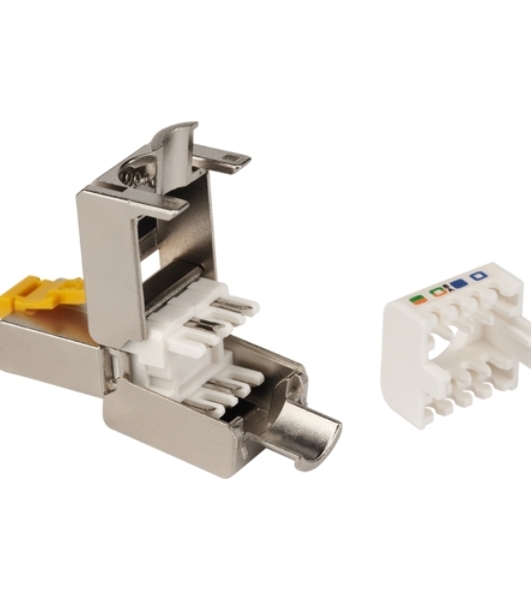 Коннектор Lanmaster полевой (LAN-TMP-S5E) FTP кат.5E RJ45 белый (упак.:1шт)