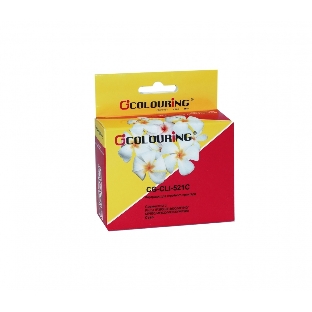 Картридж струйный Colouring CG-CLI-521C голубой с чипом водный (9 мл) для Canon IP3600/IP4600/MP540/MP550/MP620/MP630/MP980