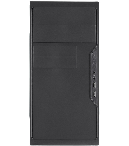 Компьютерный корпус с блоком питания 450Вт. Case Foxline FL-733, mATX, 2x5.25EXT, 2x3.5EXT, 5x3.5INT, 2xUSB 2.0, HDA, w/o FAN, w/450W ATX PSU, w/1.2m EU pwr cord