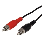 Шнур Rexant 2 RCA - 2 RCA, 1.5 м, черный (10 шт./уп.), фото 1