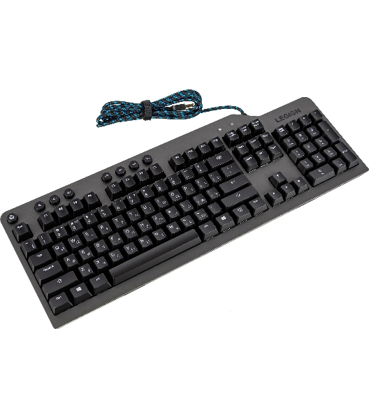 Клавиатура Lenovo Legion K500 RGB Mechanical проводная, USB Type-A, серый