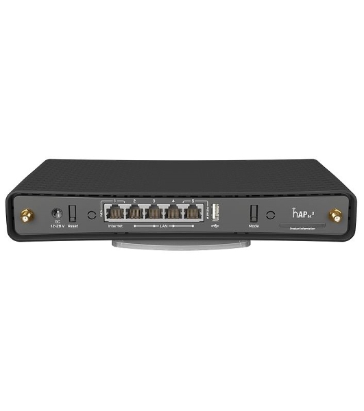 Беспроводной маршрутизатор MikroTik hAP ac3 with 4-core 716 MHz CPU, 256MB RAM, 5 x Gigabit LAN (PoE-out on port#5)