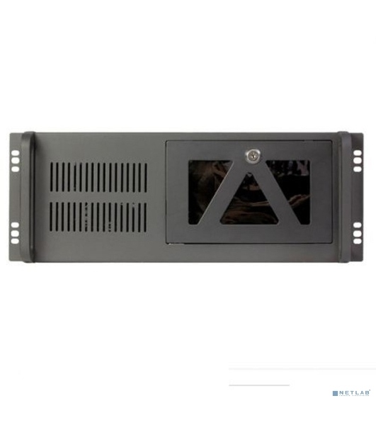 Корпус для сервераProcase B441-B-0 черный 4U глубина 450мм, внешн 2x5.25, 1x3.5, внутр 7xHDD, MB 12'x9,6', без Б/П PS2