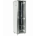 Напольный шкаф Rexant RAL 7035 19' 22U 600×600×1164 (ШxГxВ), дверь стекло, металлическая задняя дверь, боковые съемные стенки, фото 1