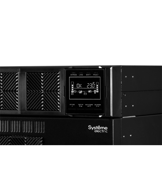 Источник бесперебойного питания Systeme Electriс Smart-Save Online SRT, 5000VA/5000W, On-Line, Extended-run, Rack 2U+3U(Tower convertible), LCD, Out: Hardwire, SNMP Intelligent Slot, USB, RS-232, Pre-Inst. Web/SNMP