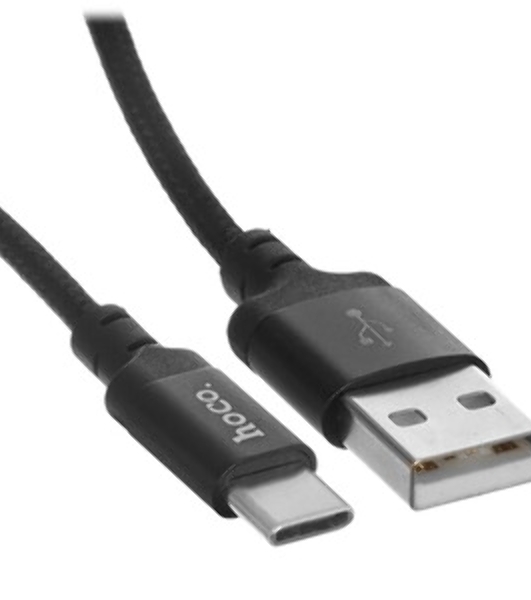 Кабель HOCO X14 USB 2.0, AM/microBM, черно-красный, 2м