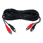 Шнур Rexant 2 RCA - 2 RCA, 1.5 м, черный (10 шт./уп.), фото2