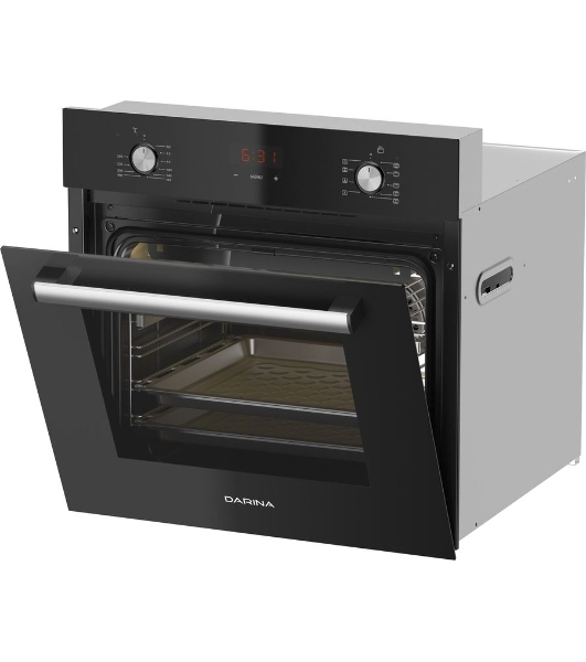Духовой шкаф электрический Darina 2V5 BDE 112 708 B черный, встраиваемый