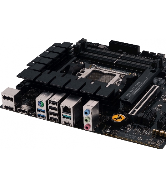 Материнская плата ASUS TUF GAMING B650M-E, AM5, AMD B650, 4xDDR5, 4xSATA, 2xM.2, 1xPCIe 4.0 x16, 2xPCIe x1, 2xDP, 1xHDMI, 1x 2.5Gb LAN, 1xUSB-A 3.2 Gen 2, 2xUSB-A 3.2 Gen 1, 4xUSB 2.0, 1xUSB-C 3.2 Gen 2, 3x3.5 мм, 7.1, mATX