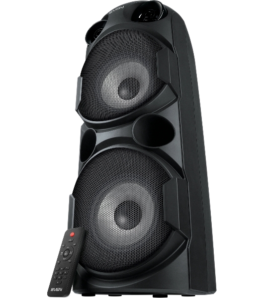 Колонка АС SVEN PS-750, черный (80 Вт, TWS, Bluetooth, FM, USB, microSD, LED-дисплей, 2х4400мА*ч)