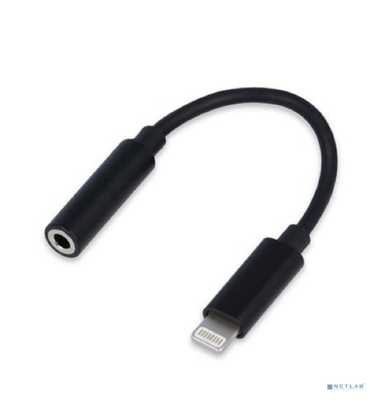 Переходник USB Cablexpert CCA-LM3.5F-01, Lightning/Jack3.5F, черный