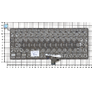Клавиатура для ноутбука MacBook A1342 белый 13,3' большой Enter