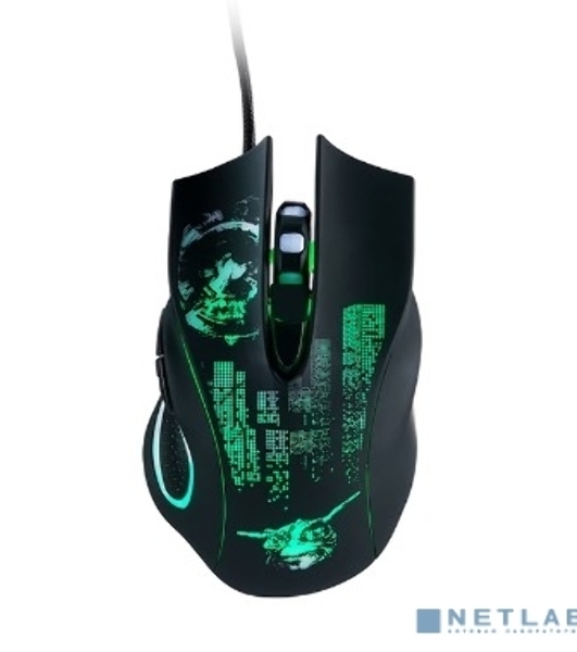 Мышь проводная Qumo Gremlin M37 черный, 3200 dpi, USB, кнопки - 6