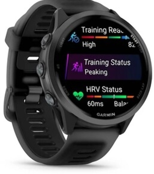 Умные часы Garmin Forerunner 570, 1.4' AMOLED, Wi-Fi, Bluetooth, NFC, 50м, черный / темно-серый