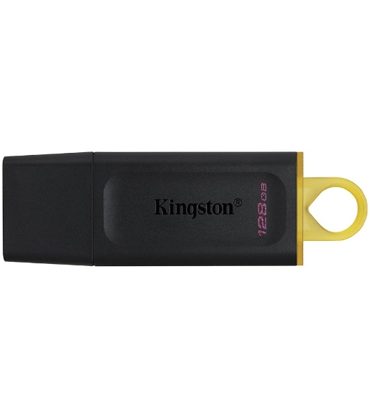 Флешка USB Kingston DataTraveler Exodia (DTX/128GB), 128Gb, USB 3.2 Gen 1, R/W 200/60, черный/желтый