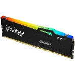 Оперативная память Kingston Fury Beast, DDR5, 8GB (1x8GB), 5600MHz, CL40, DIMM, с радиатором, RGB, черный, фото 1
