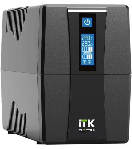 Источник бесперебойного питания ITK Electra EET-1000VA-1-002-S 600Вт 1000ВА черный