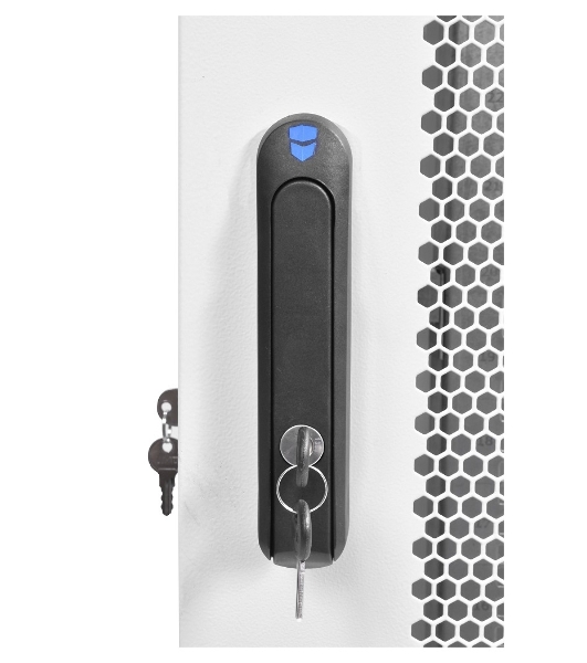 Шкаф телекоммуникационный напольный 42U (800x1000) дверь перфорированная (3 места), ШТК-М-42.8.10-4ААА