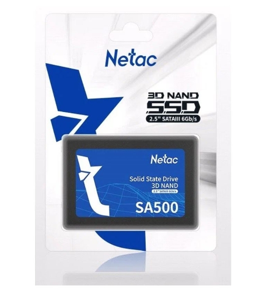 Накопитель SSD Netac SA500, 2Tb, SATA III, 2.5', R/W 530/475